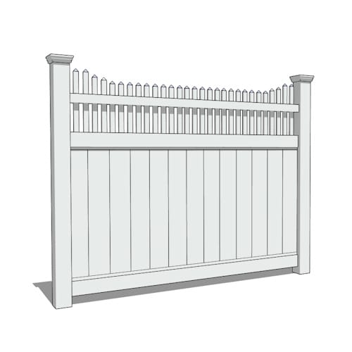 Clearwater LX Vinyl Fence