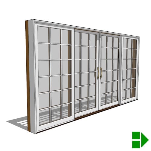 Reserve Series Traditional: Sliding Door, 4 Panel