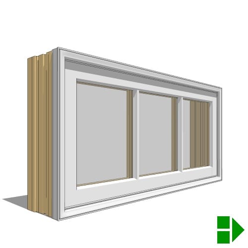 Reserve Series Traditional: In-Swing Window, Single, Transom Unit