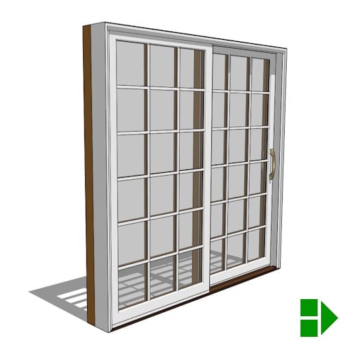 Reserve Series Traditional: Sliding Door, 2 Panel