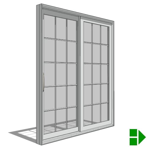 250 Series: Sliding Patio Door, XO-OX