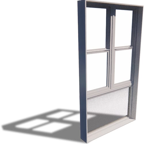 Impervia Series: Single-Hung Window, Multi-Wide (2-4) with Louver