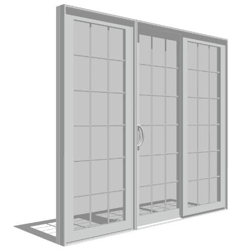 Impervia Series: Sliding Patio Door, Fixed Vent Fixed
