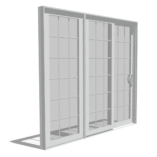 Impervia Series: Sliding Patio Door, Fixed Vent Vent