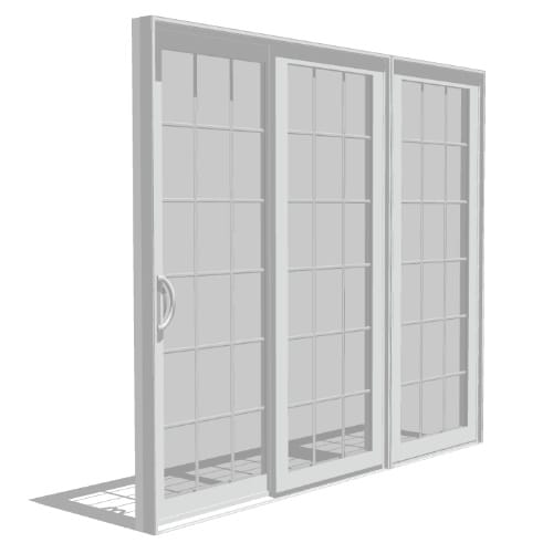 Impervia Series: Sliding Patio Door, Vent Vent Fixed