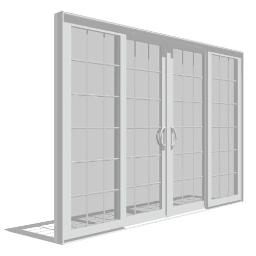 Impervia Series: Sliding Patio Door, Fixed Vent Vent Fixed