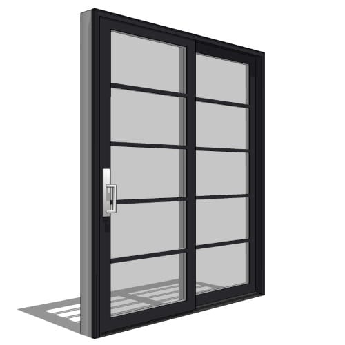 Architect Series, Contemporary, Clad, Wood, Sliding Door, 2 Panel preview 1