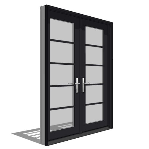 Architect Series, Contemporary, In-Swing Door, Double, Active-Passive Units preview 1