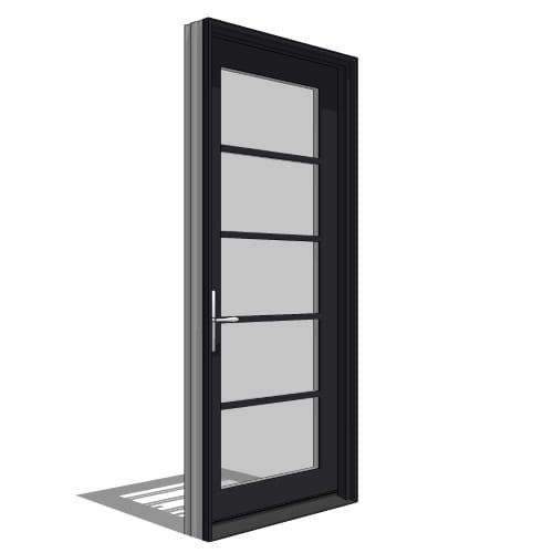 Architect Series, Contemporary, In-Swing Door, Single, Vent Units preview 1