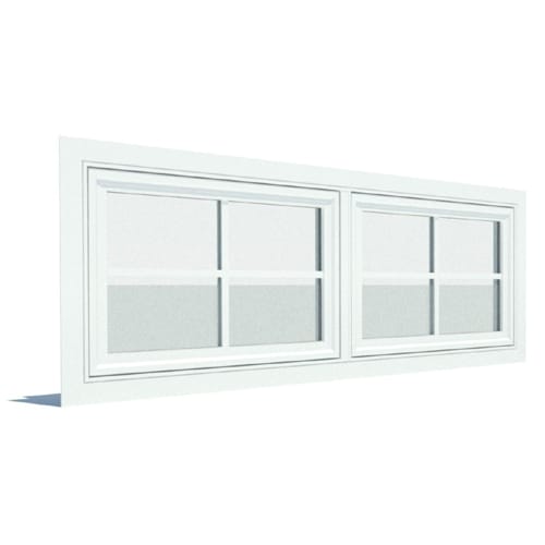 250 Series Awning Window, Vent Unit, Flush Flange, Twin