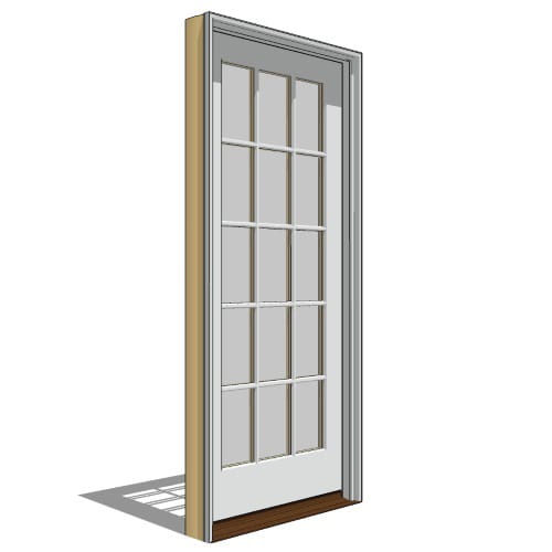 Pella Reserve, Clad, Wood, In-Swing Door, French-Single, Fixed Units preview 1