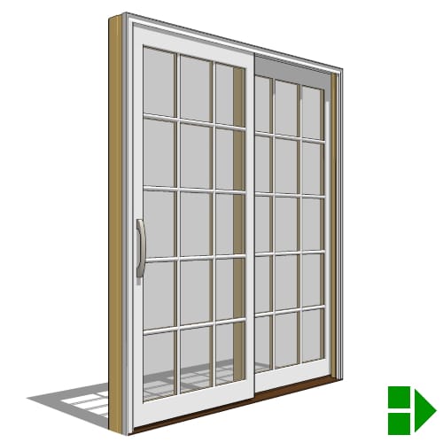 Lifestyle Dual-Pane Series Sliding Door, 2 Panel preview 1