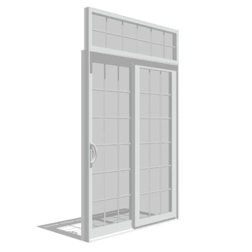 Impervia Series Sliding Patio Door, Fixed Vent with Transom preview 1