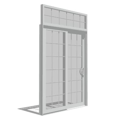 Impervia Series Sliding Patio Door, Vent Fixed with Transom preview 1