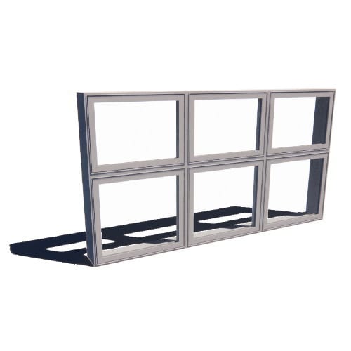 Impervia Series, Awning Window, Vent Unit, Multi-Wide (2-4) with Transom preview 1