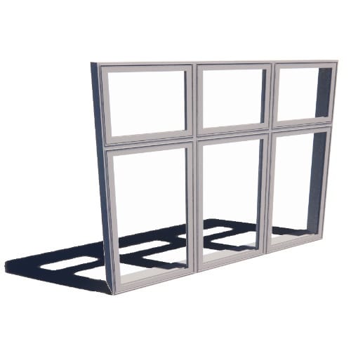 Impervia Series, Casement Window, Vent Unit, Multi-Wide (2-4) with Transom preview 1