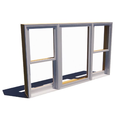 Reserve Series Traditional, Single-Hung Window, Vent Unit with Fixed Centered Unit, Multi-Wide (3) preview 1