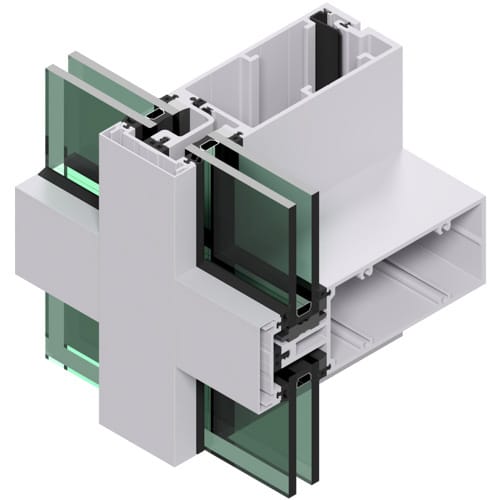 400SS SG (Shop Glaze) Screw-Spline Curtain Wall preview 1