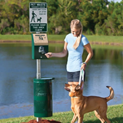 Aluminum DOGIPOT® Header Pak Pet Station
