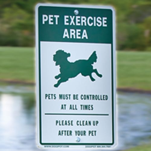 DOGIPOT® Pet Sign "Off Leash" preview 1