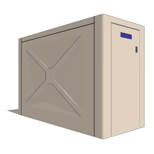Bike-Shell™ Model 351 (1 Door, 1 Bike Capacity Rectangular Unit)