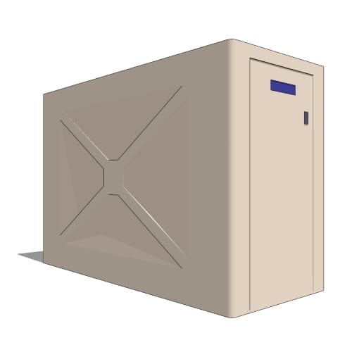 Bike-Shell™ Model 351-ECO (1 Door / 1 Bike Capacity Rectangular Unit)