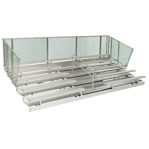 5 Row Deluxe Bleachers With Chainlink Guardrails ( NA-0515DLX_CLC ) preview 1