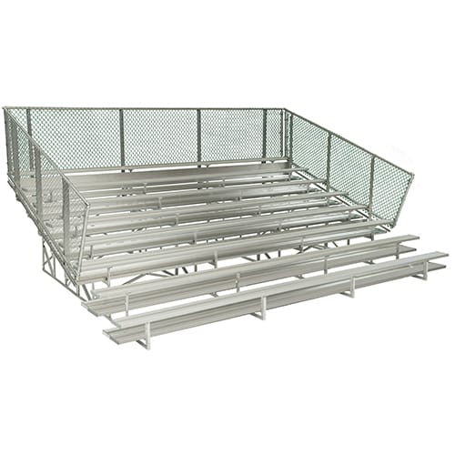 8 Row Preferred Bleachers With Chainlink Guardrails ( NA-0815PRF_CL ) preview 1