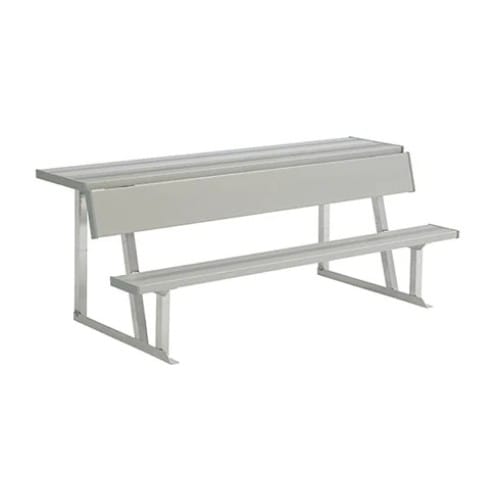 Portable Aluminum Bench With Backrest And Shelf ( BE-DGS00600 ) preview 1