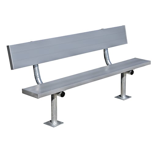 Surface Mount Bench With Backrest - Galvanized Steel Legs ( BE-PH00600 ) preview 1