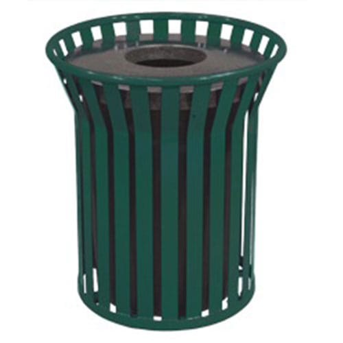 Round Receptacle - Vertical Steel Straps preview 1