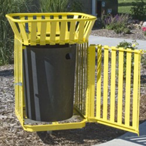 Square Receptacle - Side Door, Steel Strap preview 1