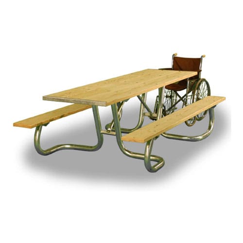 WXT Series: Universal Access Table w/ Lumber Top & Seat Planks ( AI-1614 ) preview 1