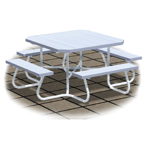 SQT Series: Portable Square Tables w/ Aluminum Top & Seats ( AI-1498 ) preview 1