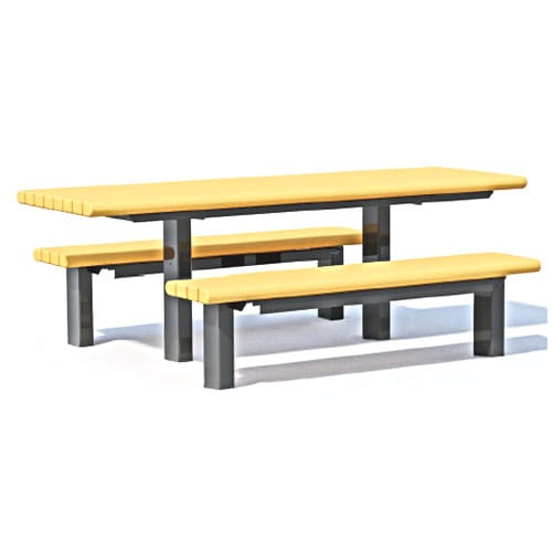APT Series - Wheelchair Accessible: Table Extended Both Ends w/ 3" x 4" Recycled Plastic Top & Seat Timbers ( AI-2084 ) preview 1