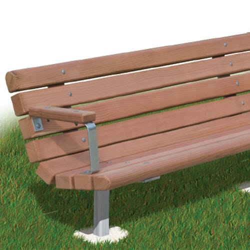 SWRB Series: Embedded Mount Contour Bench w/ Lumber Timbers preview 1