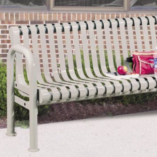Riverview Series: Surface Mount Bench w/ Steel Strap Contour Seat  preview 1