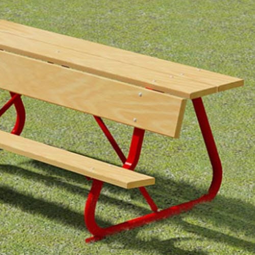 Athletic Series: Team Bench w/ Lumber Seat, Back & Deck (B302) preview 1