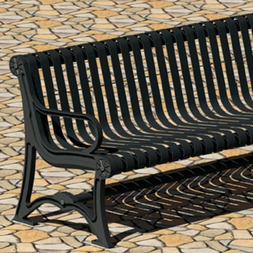 Oak Knoll Series: Surface Mount Contour Bench w/ Steel Strap Seat preview 1