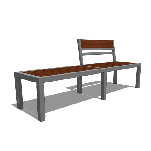preview of EP 1620: Bench With Backrest - Collection 25