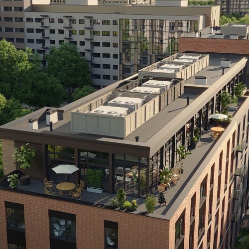 Envisor® Premium Rooftop Screening Systems