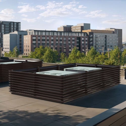 Envisor® Z-Fin Louvered Rooftop and Ground Equipment Screens  preview 2