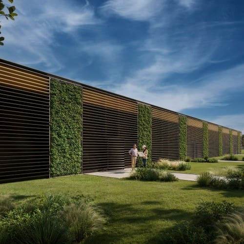 Envisor® Z-Fin Louvered Rooftop and Ground Equipment Screens  preview 3
