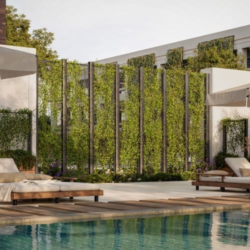 NatureScreen® Post Mounted Trellis Fencing 