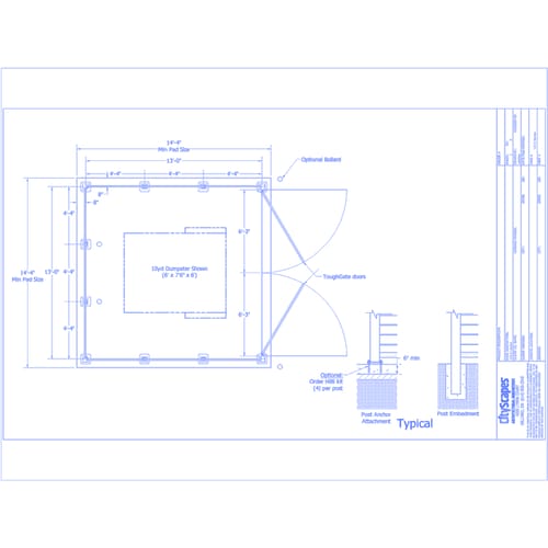 Covrit® Screening Systems: 1313 Single Covrit® Enclosure - CityScapes, Inc.