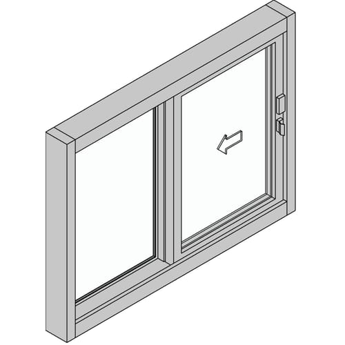 Side Sliding Transaction Window  (SC-4030-LP)