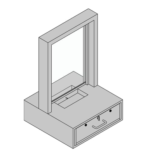 Transaction Window and Pizza Drawer (Ticket Window/Drawer Combo)