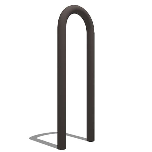 Heavy Duty Winder Bike Rack: 3 Bike, Surface or In Ground Mount