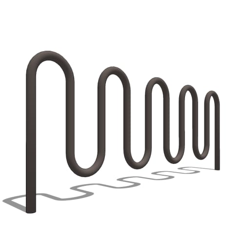 Heavy Duty Winder Bike Rack: 11 Bike, Surface or In Ground Mount