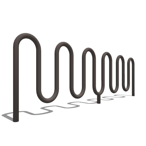 Heavy Duty Winder Bike Rack: 13 Bike, Surface or In Ground Mount